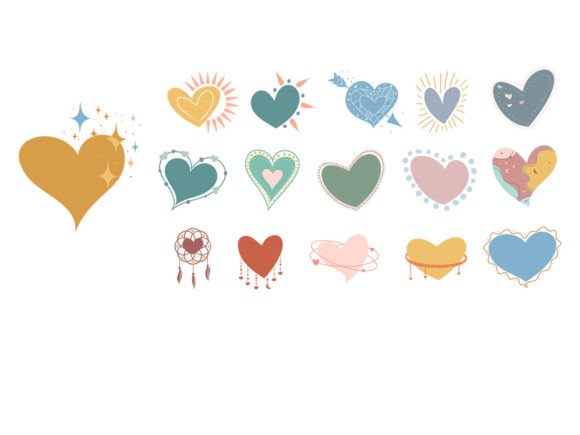 Boho Heart Bundle: Graphics & Illustrations Review