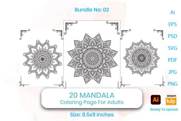 Decorative Floral Mandala Design: Graphics & Coloring Pages Amp