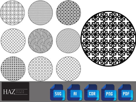 Decorative Round Seamless Pattern Bundle: Graphics & Graphic Templates