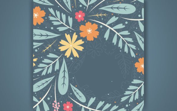Decorative Seamless Flower Background Graphics