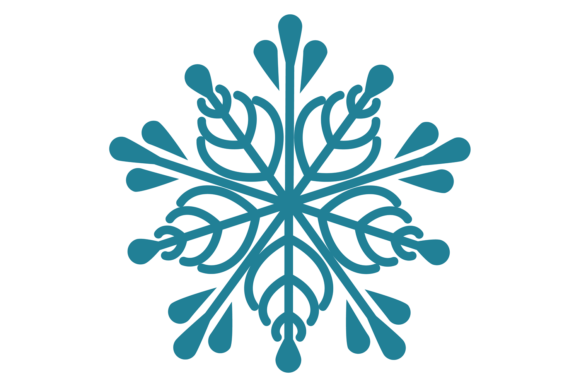 Decorative Vintage Snowflake Decoration: Graphics for Crafts Brands