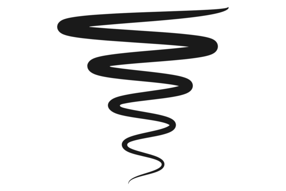 Ink Wavy Stroke: A Calligraphic Line Decor for Brand Graphics