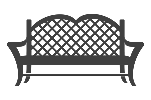 Metal Bench Graphics: Vintage Garden Craft for Local Brands