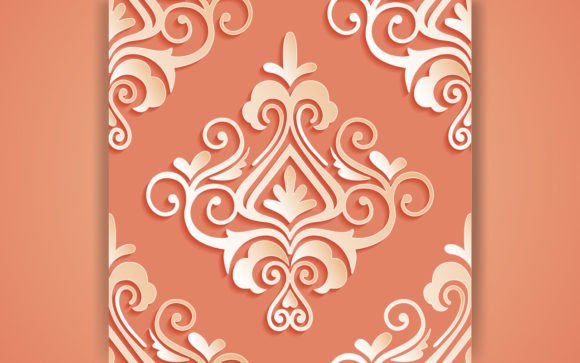 Paper Cut Floral Decorative Background: Patterns & Graphics for Local Branding