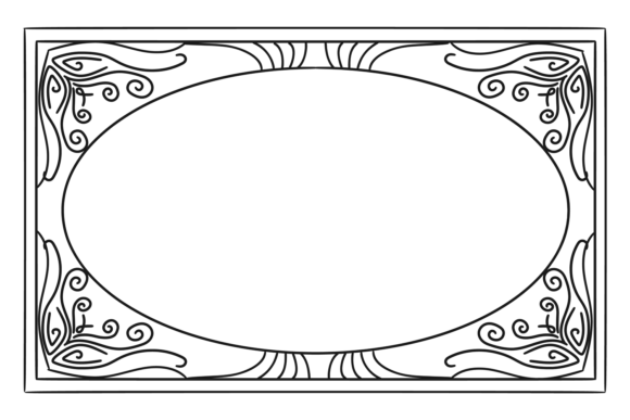 Square Frame: Vintage Decorative Graphics