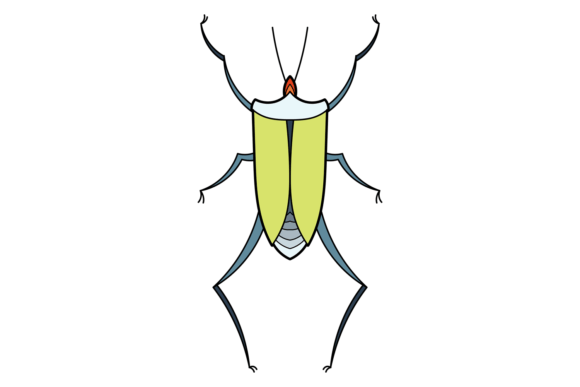 Stinkbug Icon, Green Beetle: Wild Decora Graphics & Illustrations