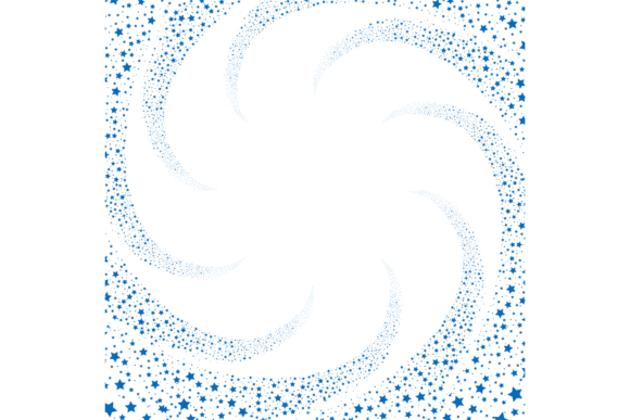 Swirling Star Flows Graphics: Decorative Blue Backgrounds